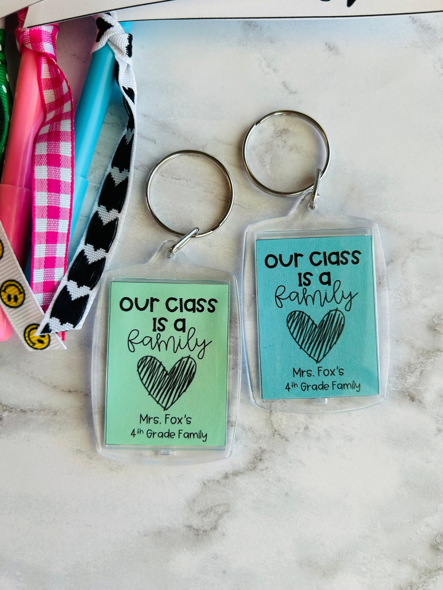 Our Class is a Family Keychains