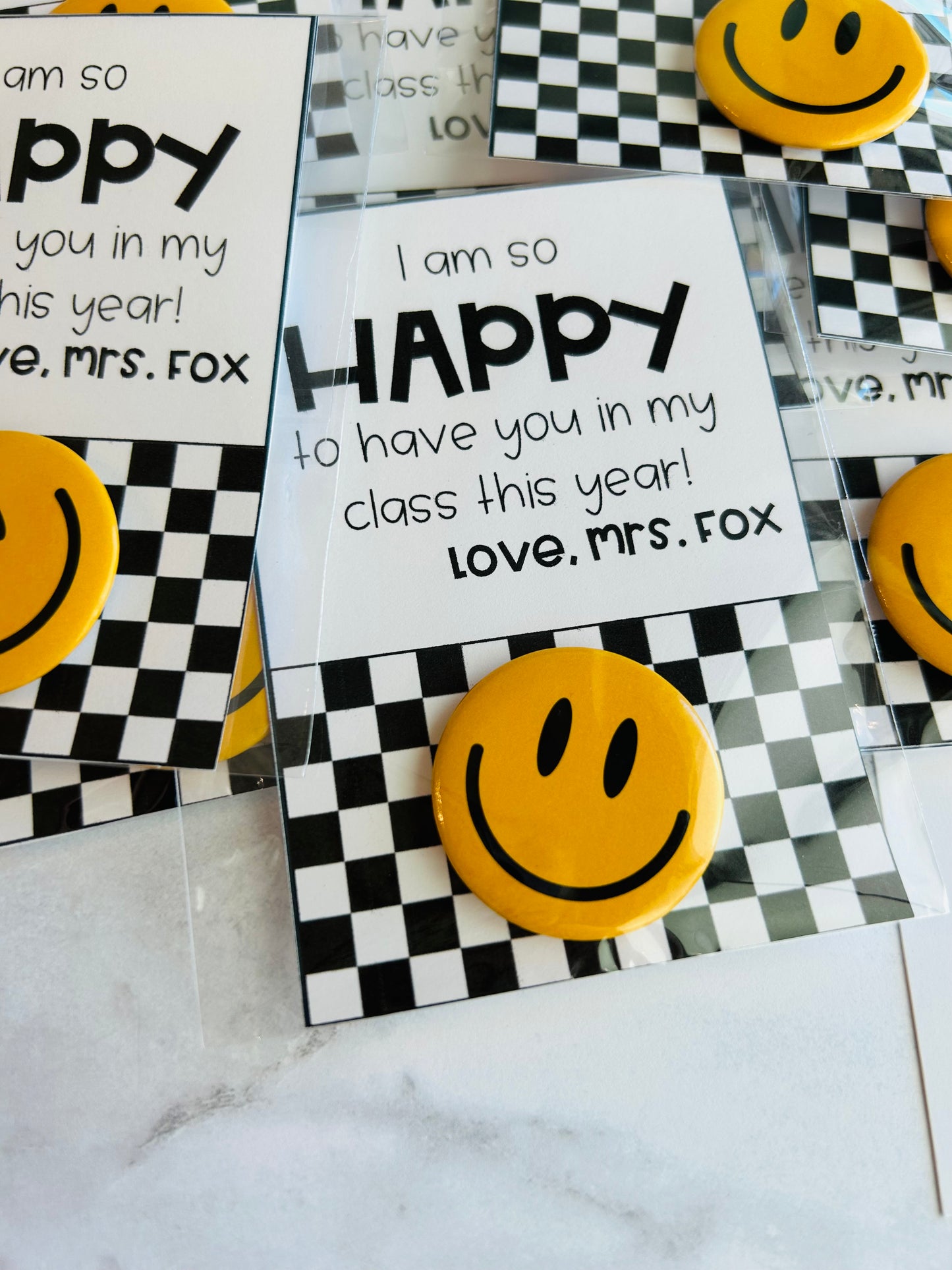 Smiley Pin Student Gift