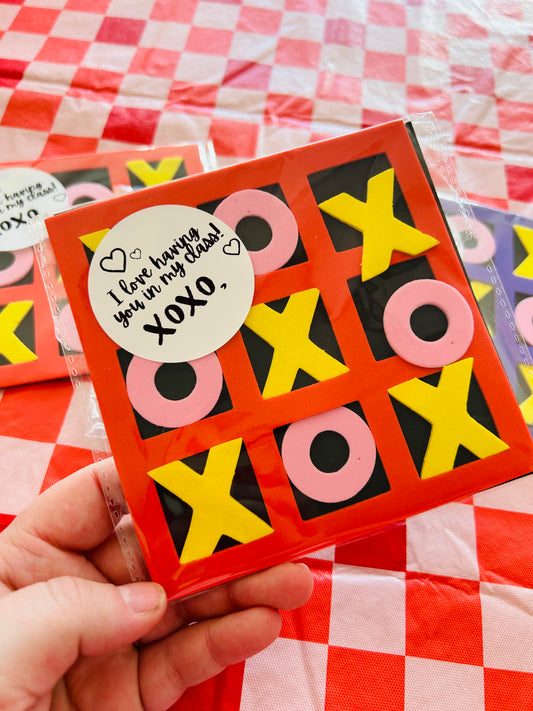 XOXO Tic-Tac-Toe Student Gift