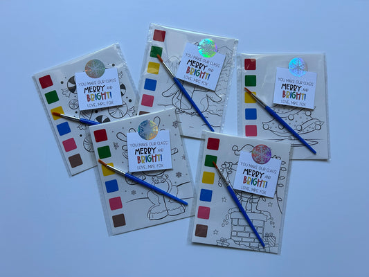 MERRY & BRIGHT Painting Gift