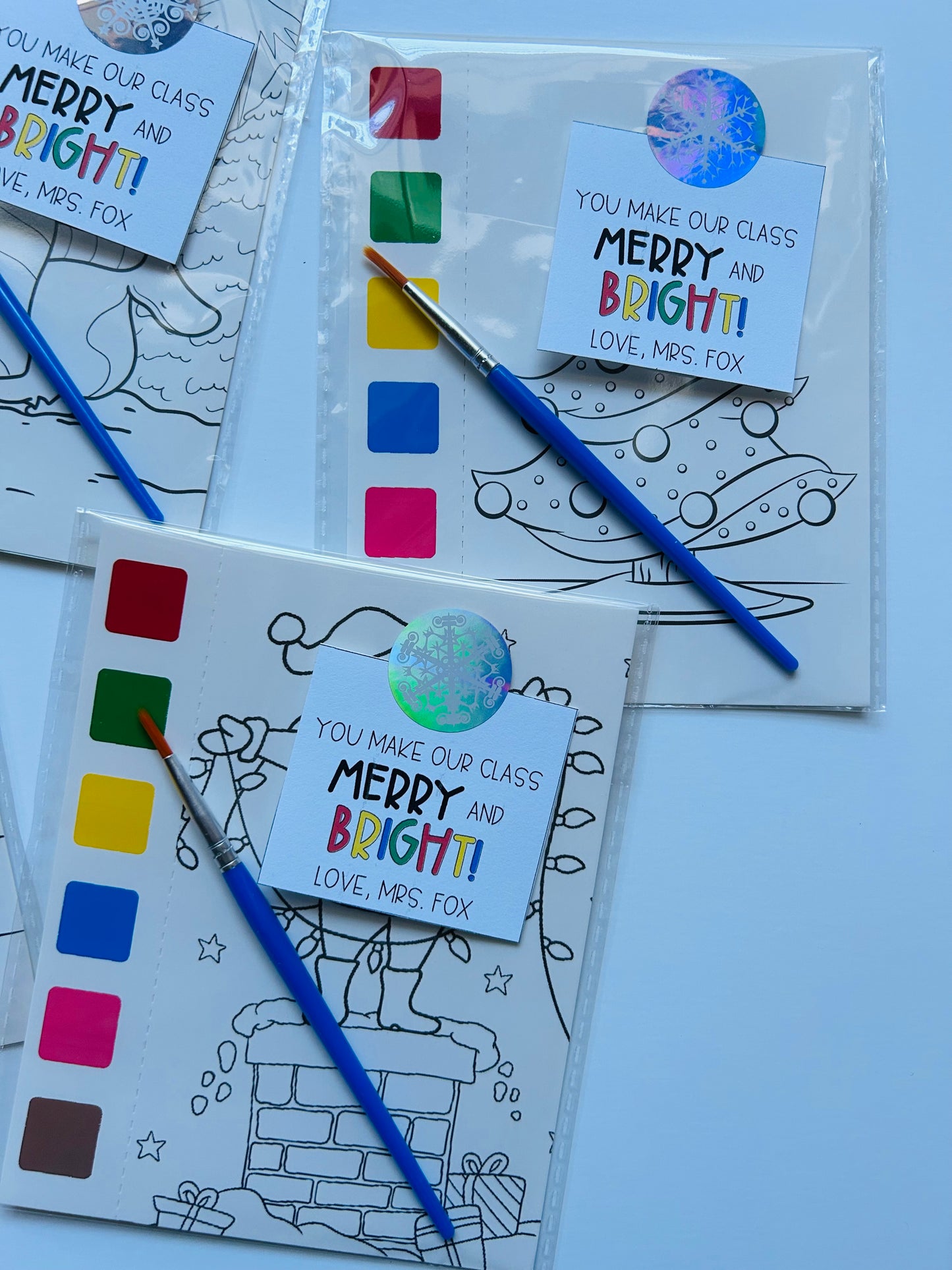 MERRY & BRIGHT Painting Gift