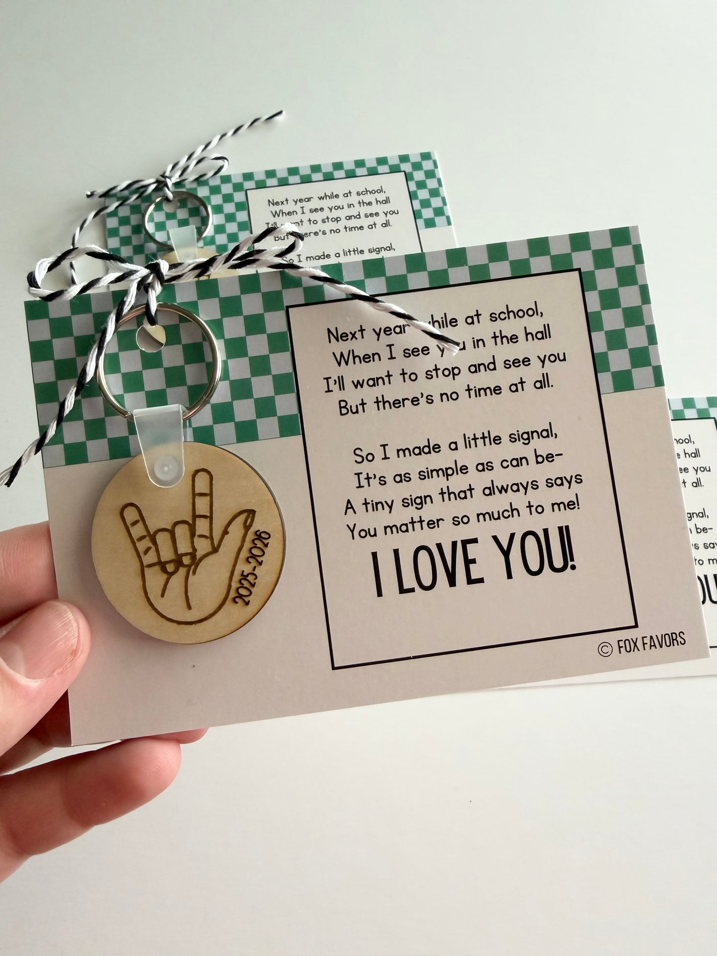 "I Love You" Keychain Gift