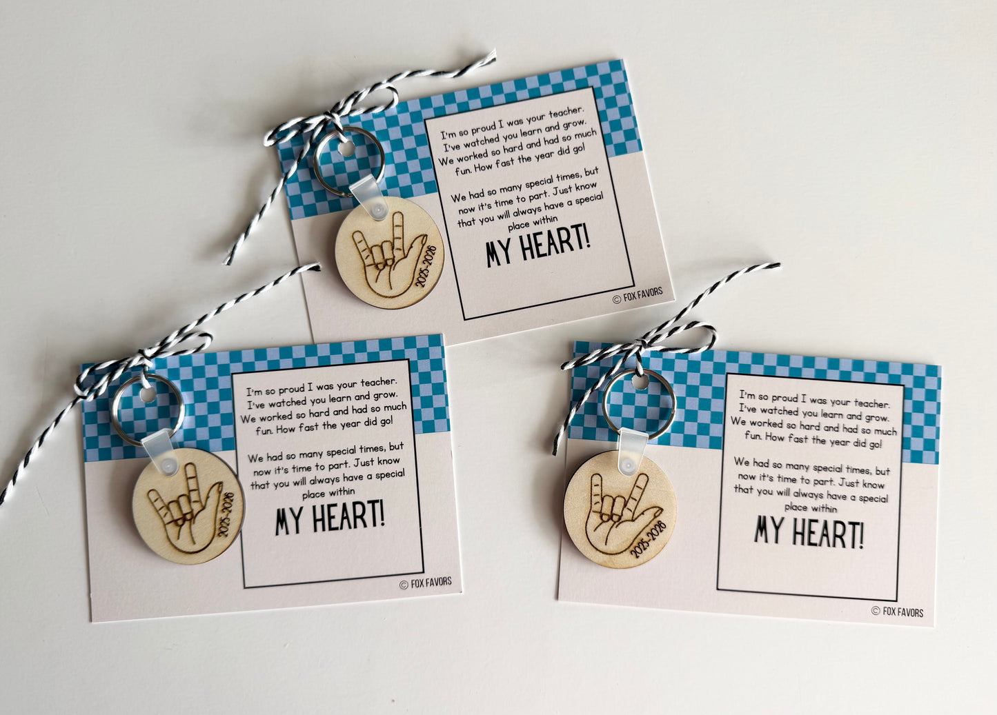 ILY Keychain - w/ alternate poem