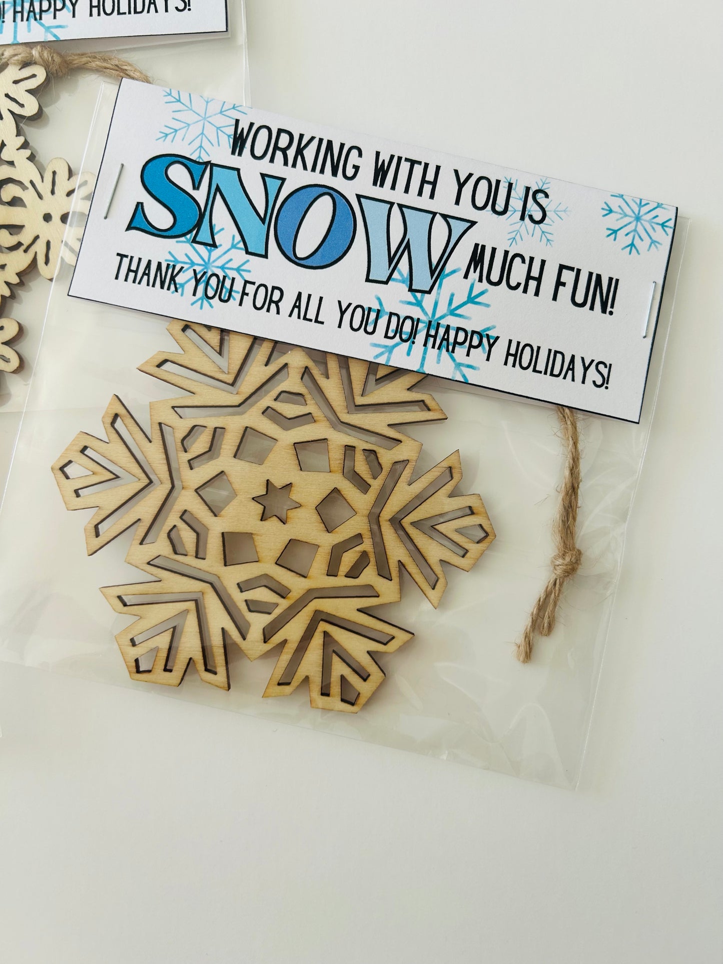 Coworker Snowflake Ornament Gift